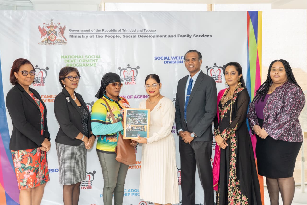Ministry Provides Disaster Relief Assistance to a Couva Family Affected by Fire
