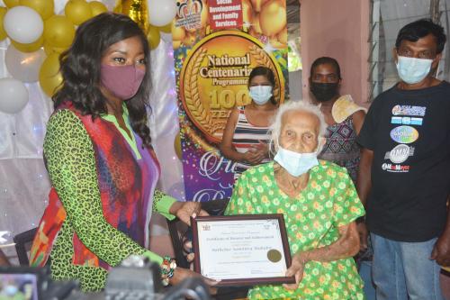 3rd photo: National Centenarian Programme